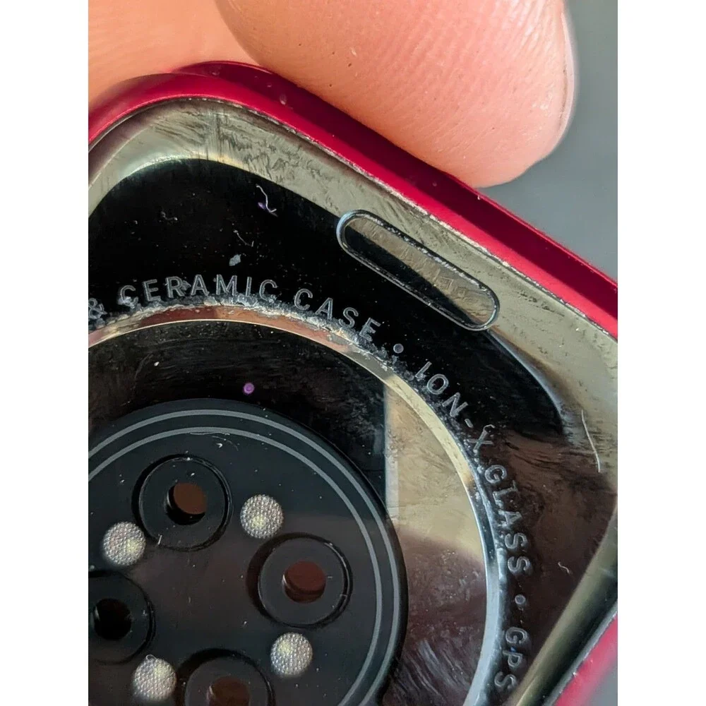 Apple Watch Series 7 45mm Red Case Turns On **Locked - As Is